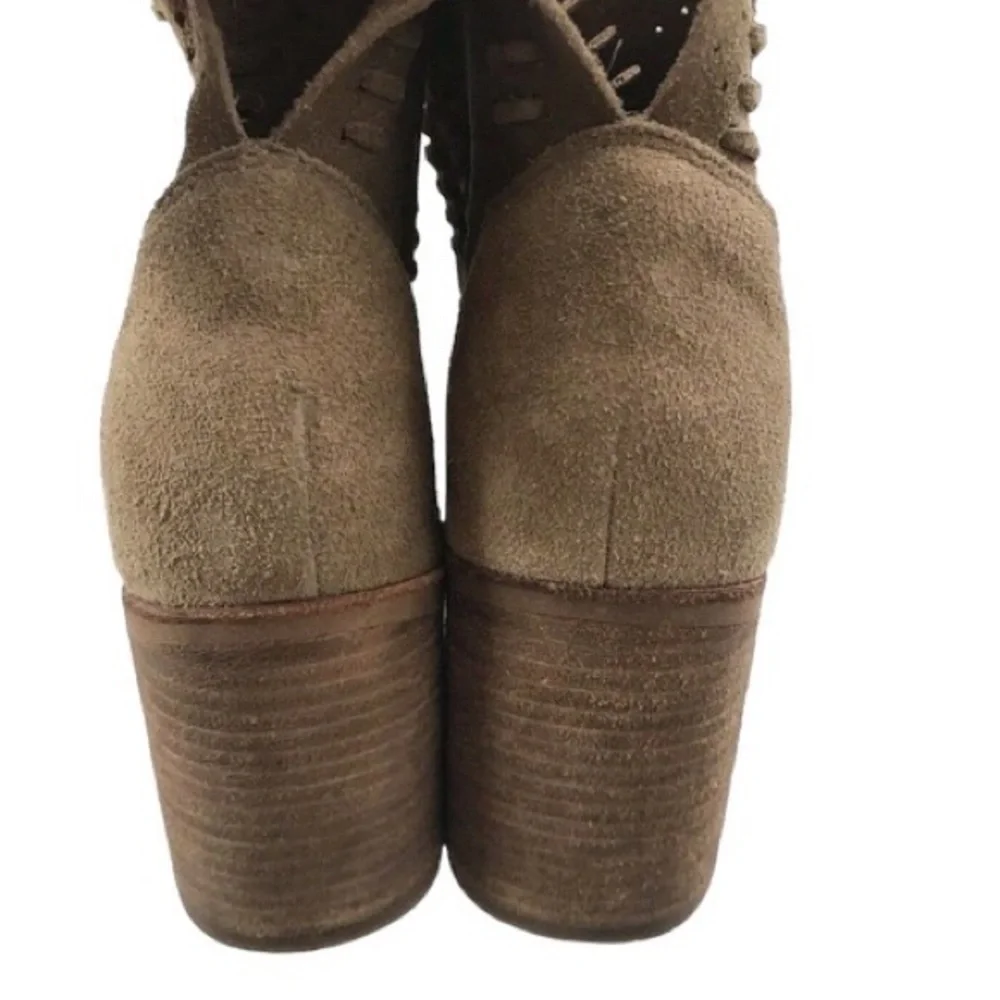Dolce Vita Landon Booties Boots Suede Taupe size 10